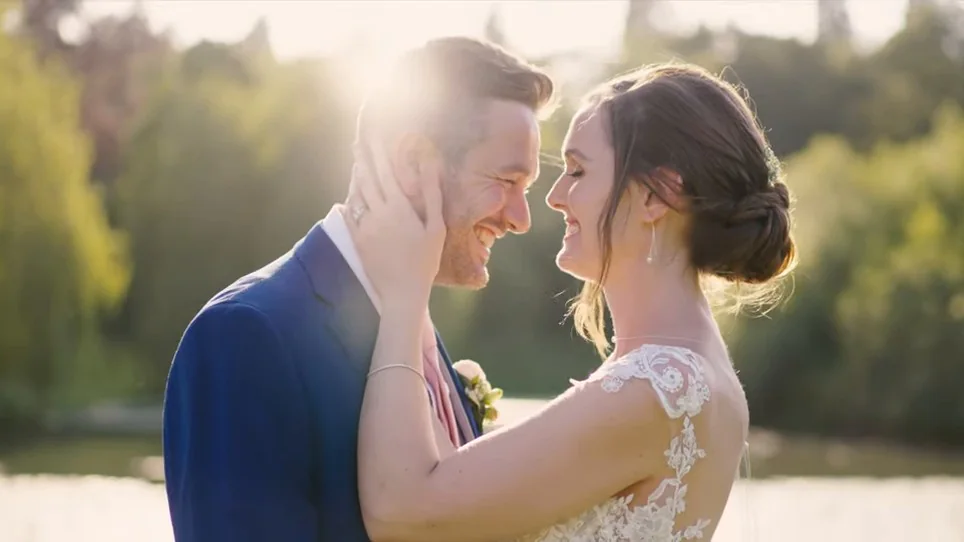 Still from Kate & Josh’s wedding highlight at Walton Hall