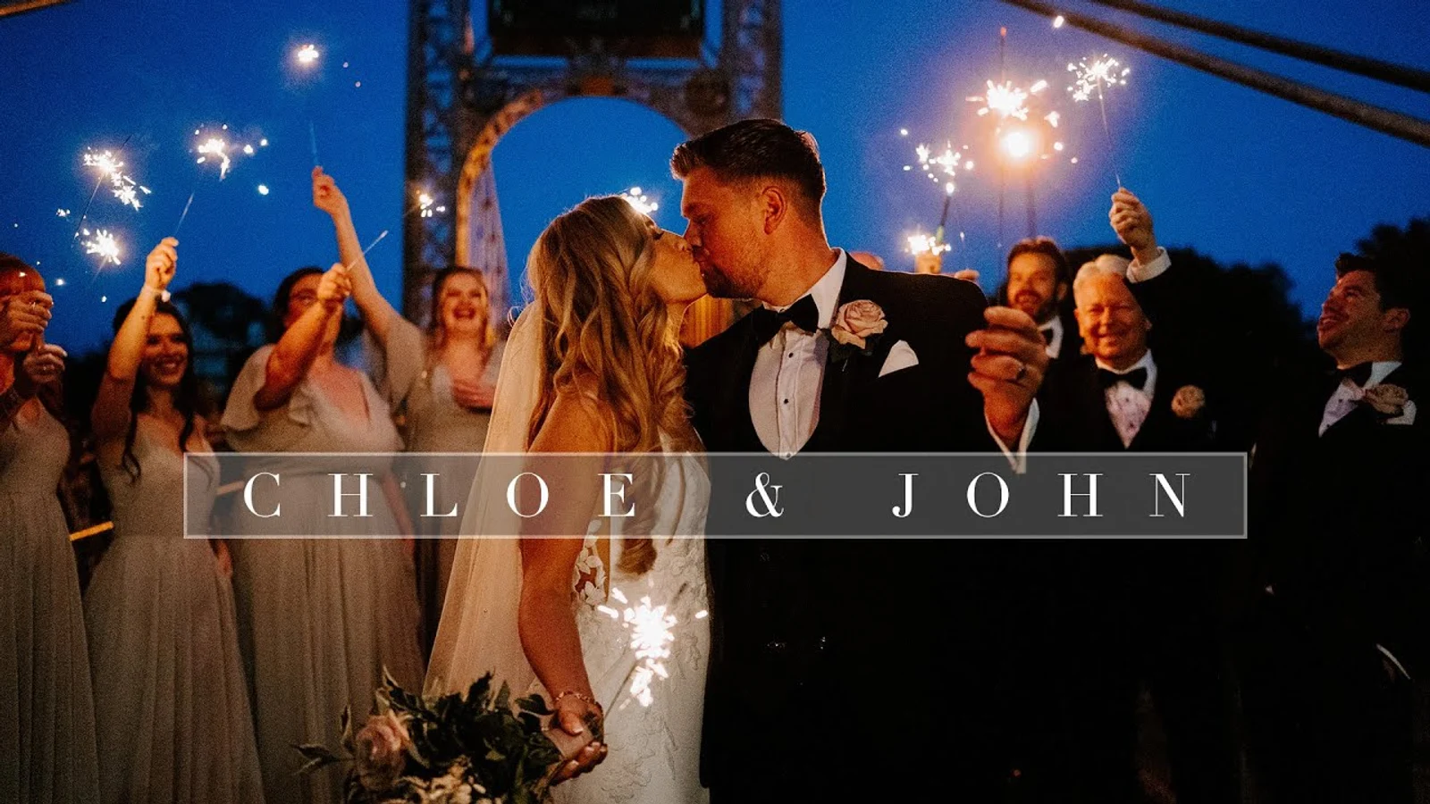 Still from Chloe & John’s wedding highlight at Old Palace Chester