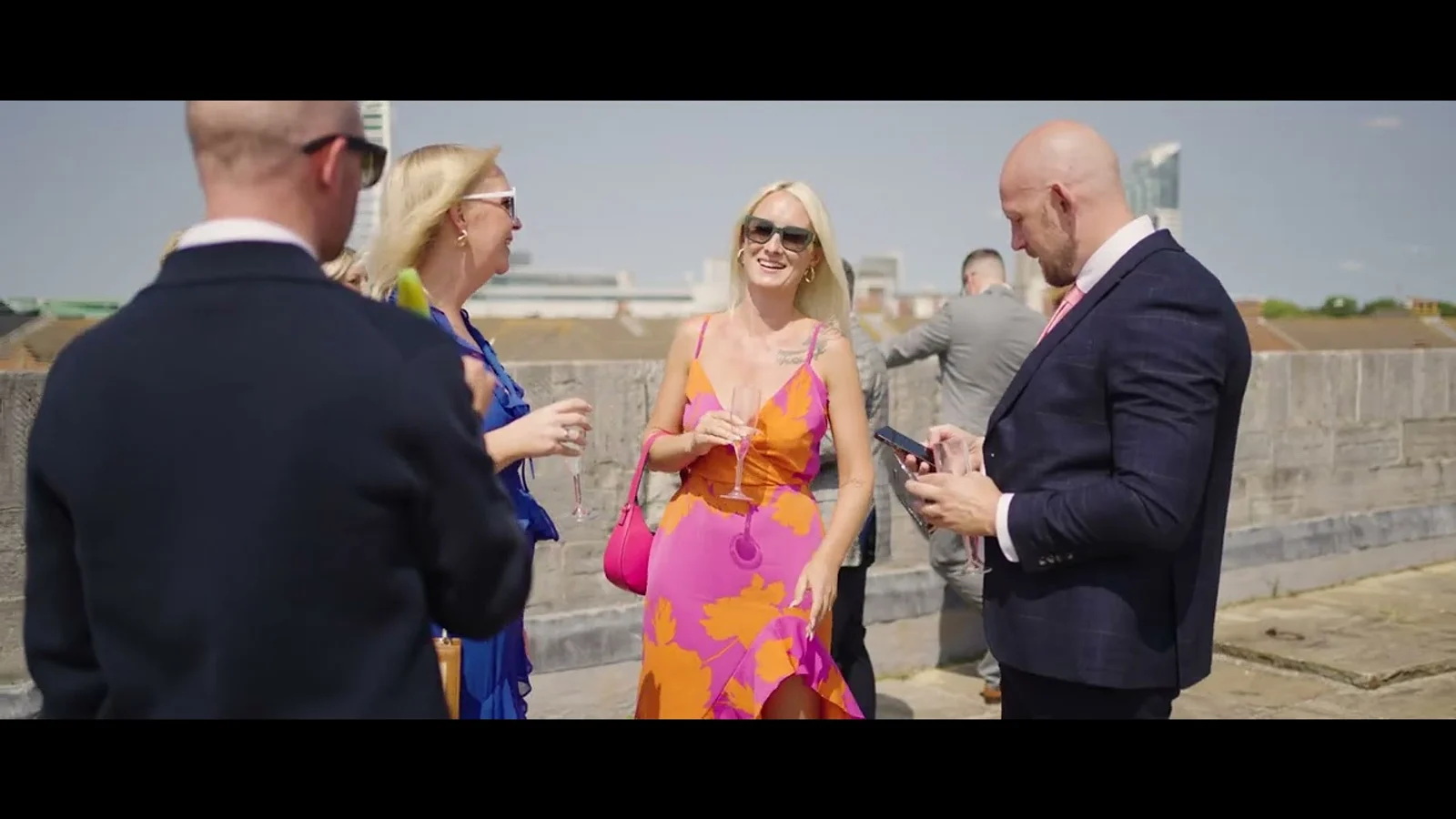 Still from Claire & James’s wedding highlight at Square Tower