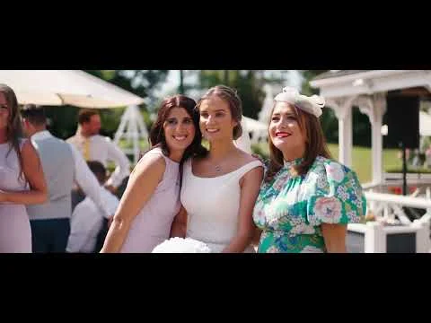 Still from Sophie & Stephen’s wedding highlight at De Vere Tortworth Court