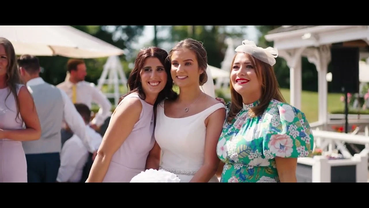 Still from Sophie & Stephen’s wedding highlight at De Vere Tortworth Court