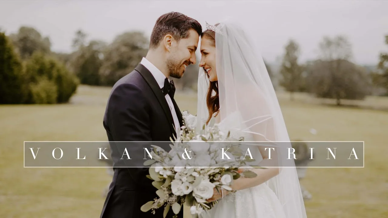 Still from Volkan & Katrina’s wedding highlight at South Lodge