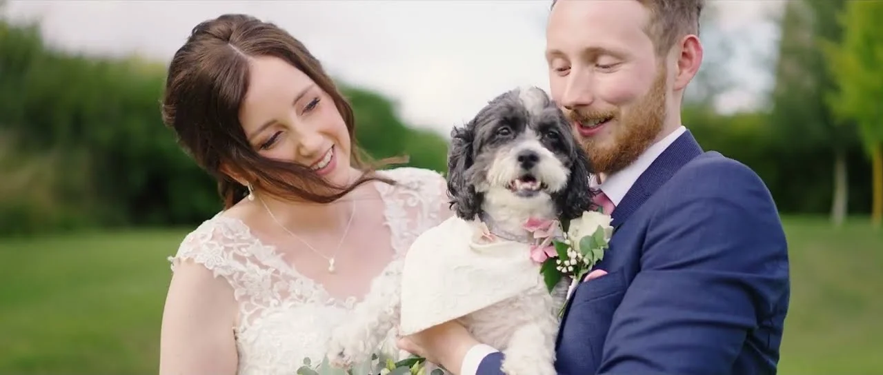 Still from Sophie & Daniel’s wedding highlight at Easton Grange