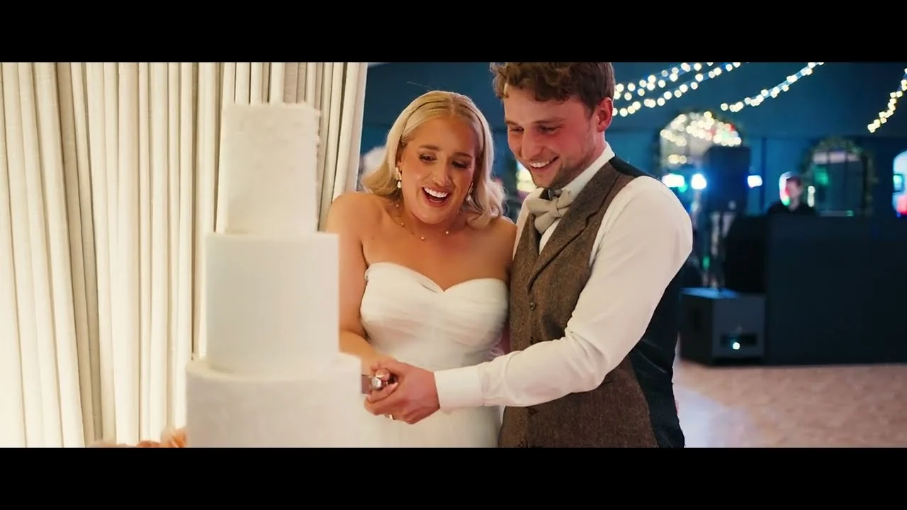 Still from Nikita & Nathan’s wedding highlight at Combermere Abbey
