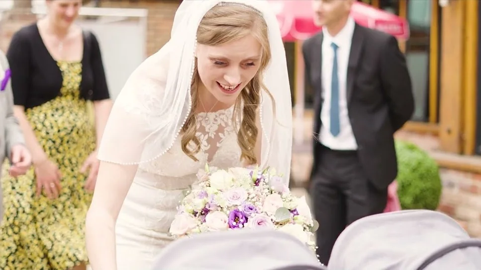 Still from Stuart & Laura’s wedding highlight at Old Thorns Hotel & Resort