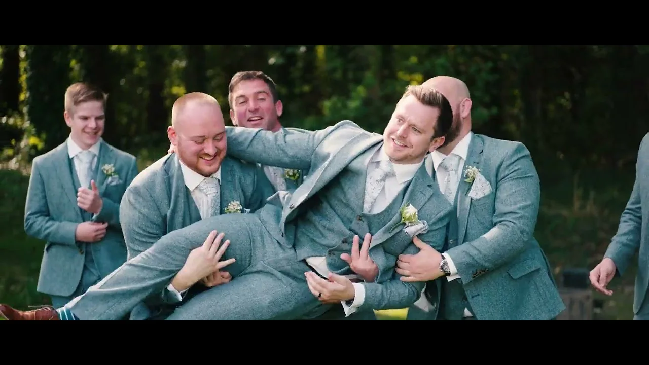 Still from Charne & Shane’s wedding highlight at Pencoed House Estate