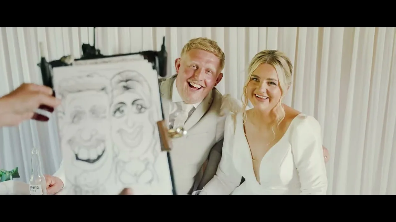 Still from Christian & Gabriella’s wedding highlight at Canada Lodge and Lake