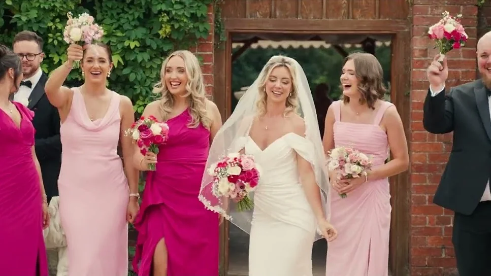 Still from Rachel & Jarrad’s wedding highlight at Elmhay Park