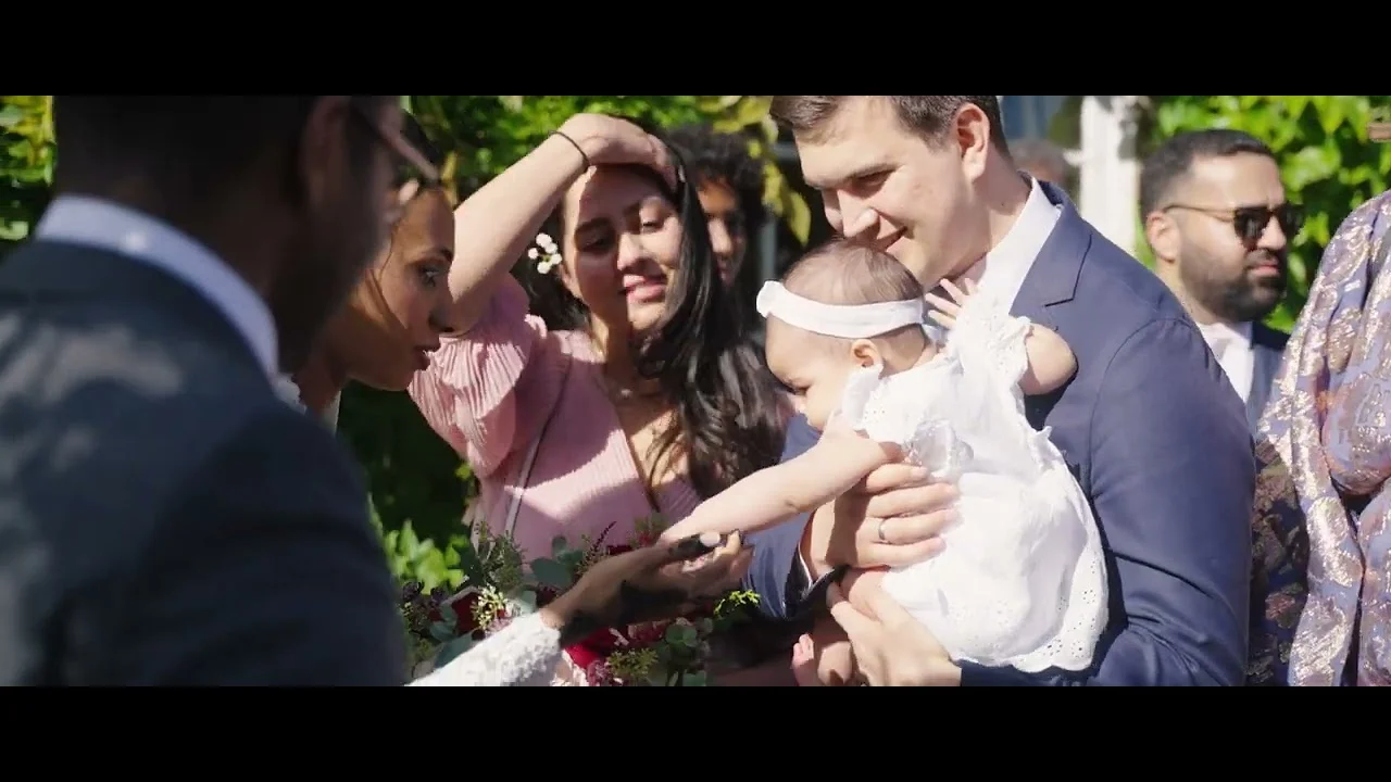 Still from Anfal & Elfateh’s wedding highlight at Hilltop Country House