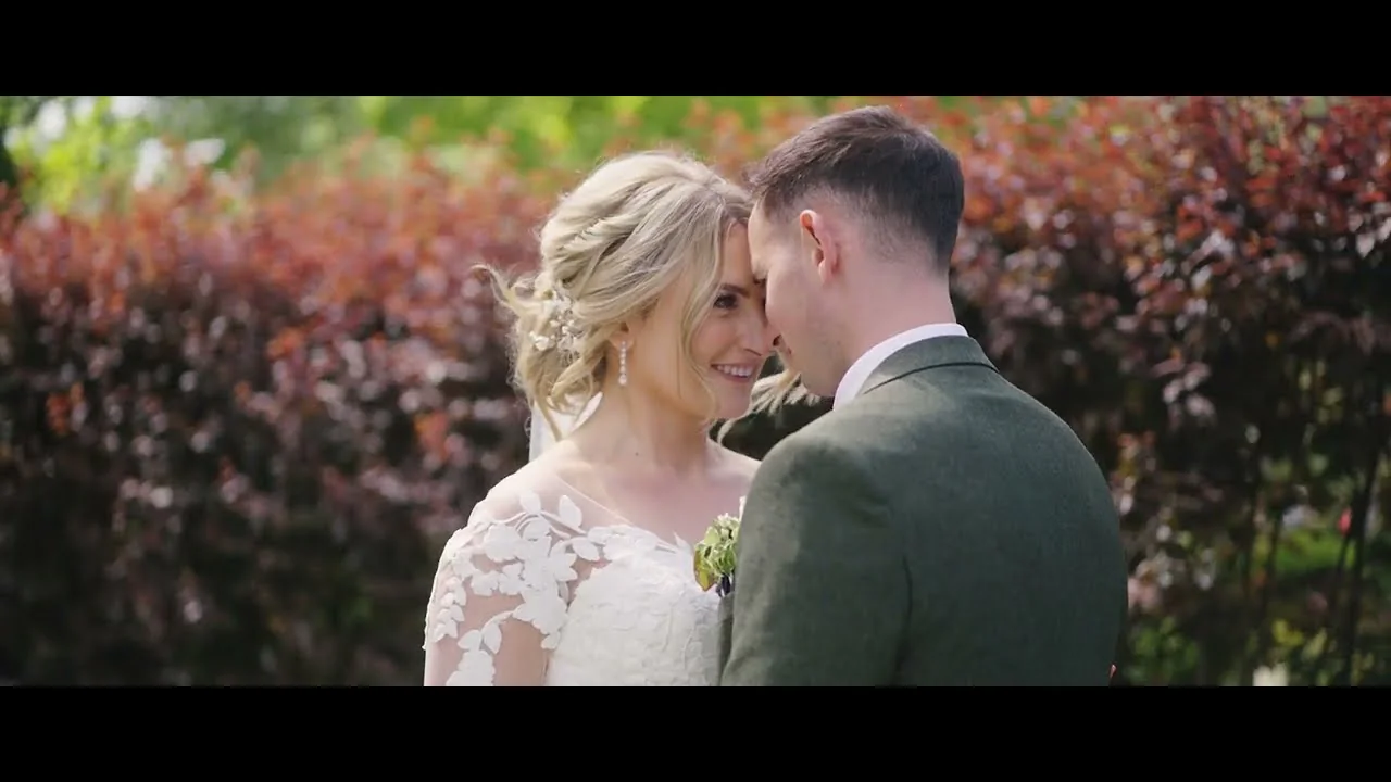 Still from Robyn & Kris’s wedding highlight at Pencoed House Estate