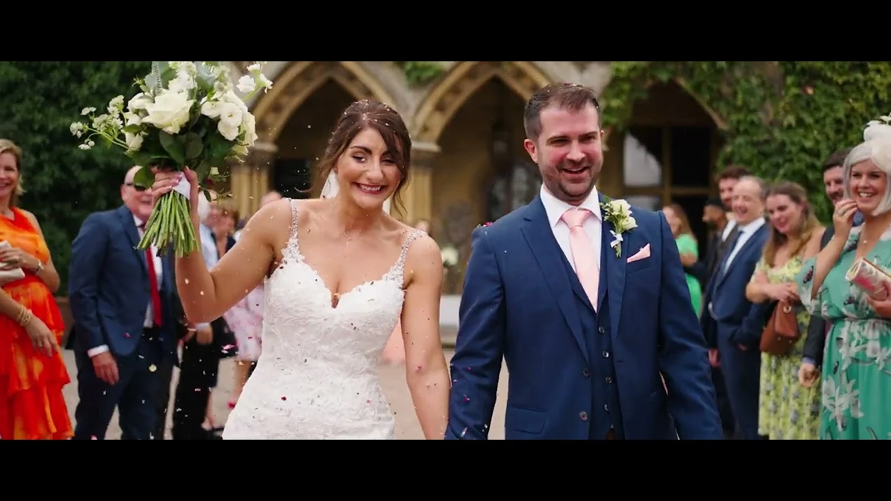 Still from Lauren & Wayne’s wedding highlight at Manor by the Lake