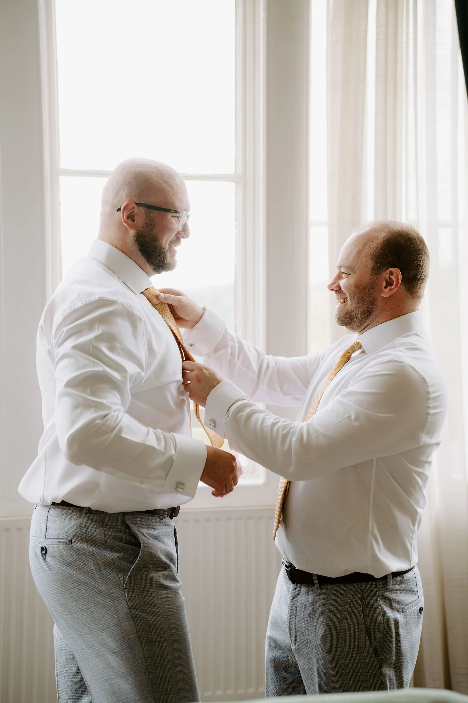 Jonny and Carl intimate ceremony moments at De Vere Tortworth Court