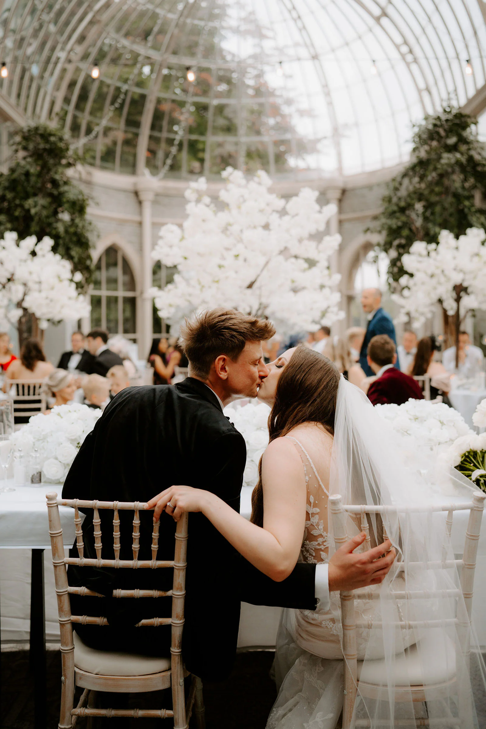 Natural smiles and laughter during couple portraits at De Vere Tortworth Court
