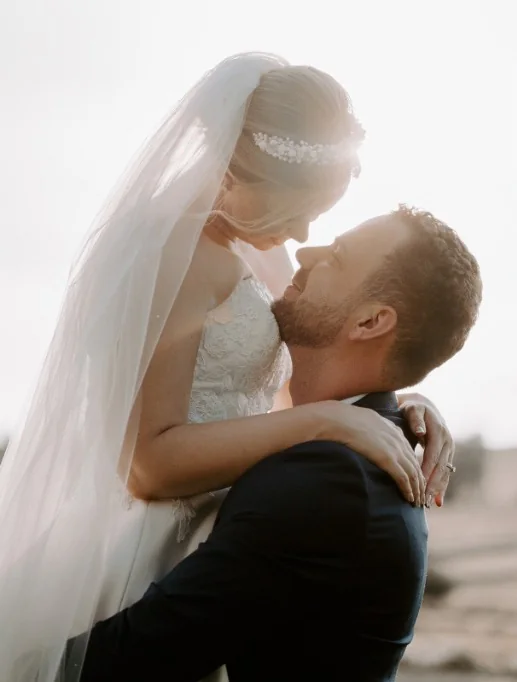 Bright Sight wedding couple enjoying their day at sunset