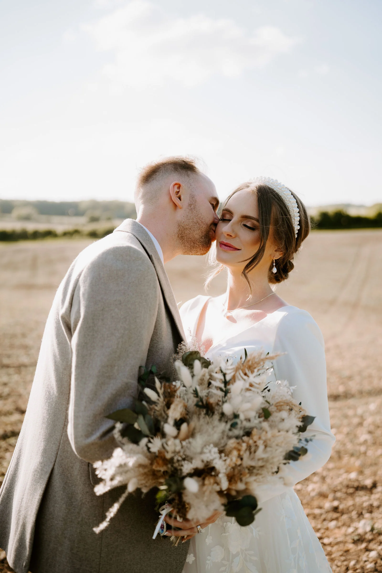 Evening reception celebration at The Barn at Upcote near Cheltenham