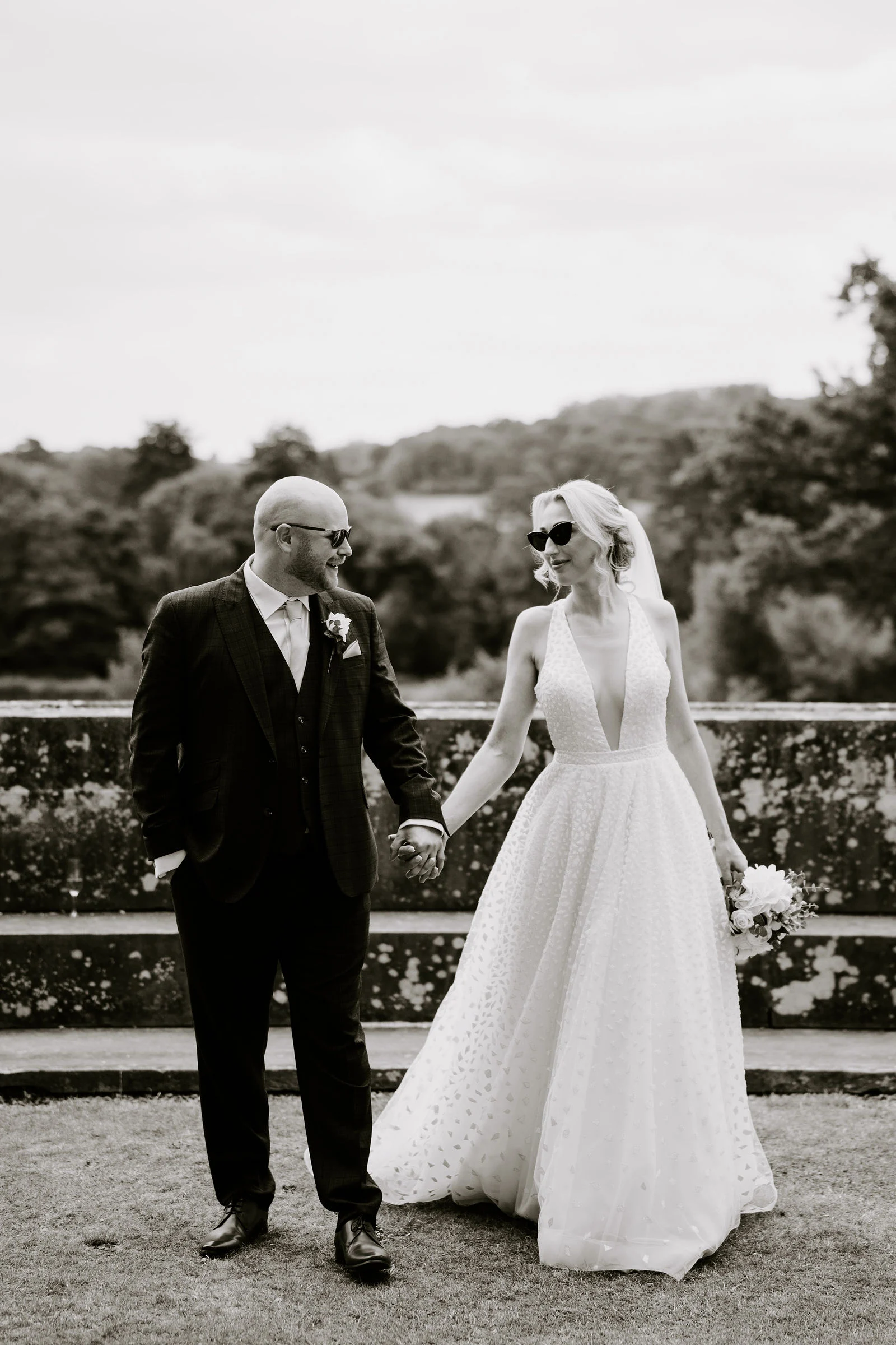 Stately ceremony vows inside the Great Hall at Eastnor Castle Ledbury