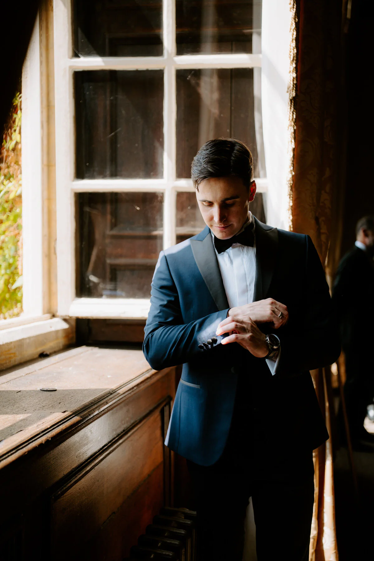 Wedding photograph captured at Bryngarw House by a professional wedding photographer.