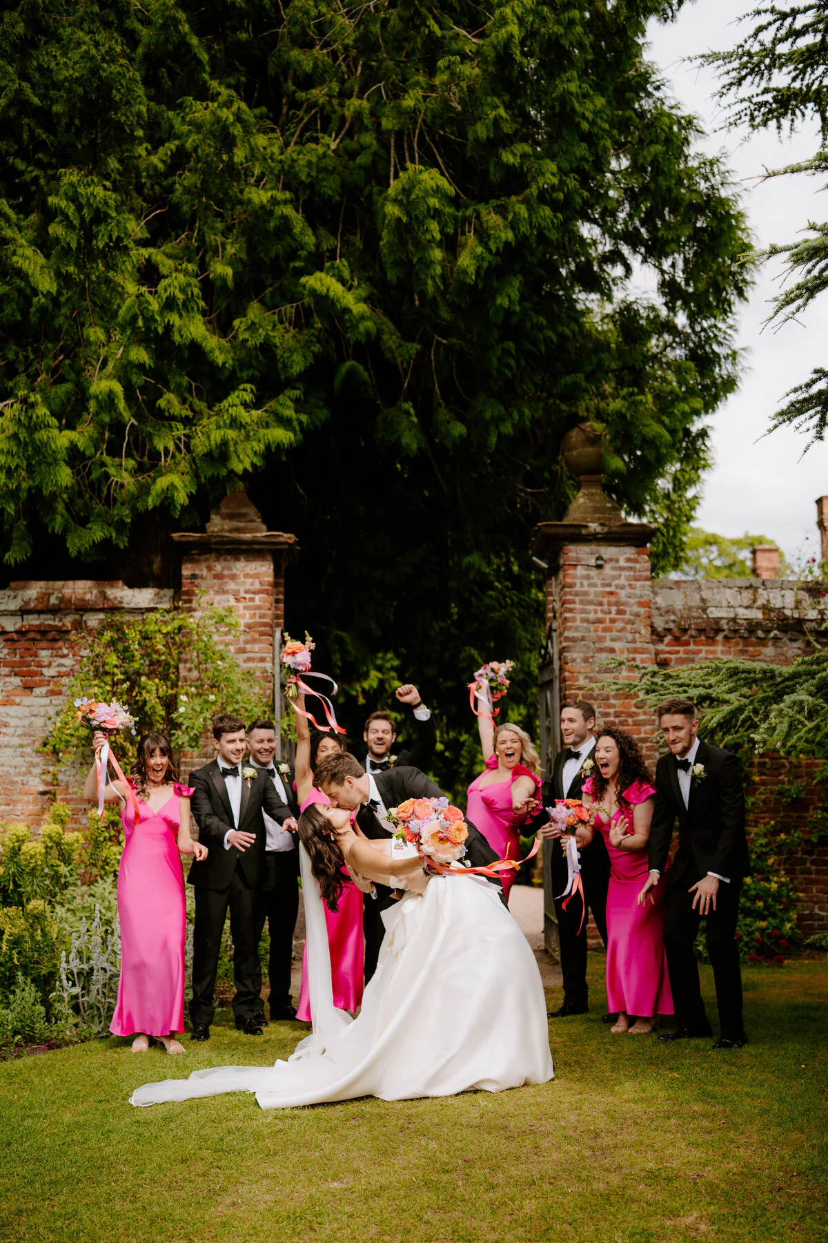 Wedding photograph captured at Elmhay Park by a professional wedding photographer.
