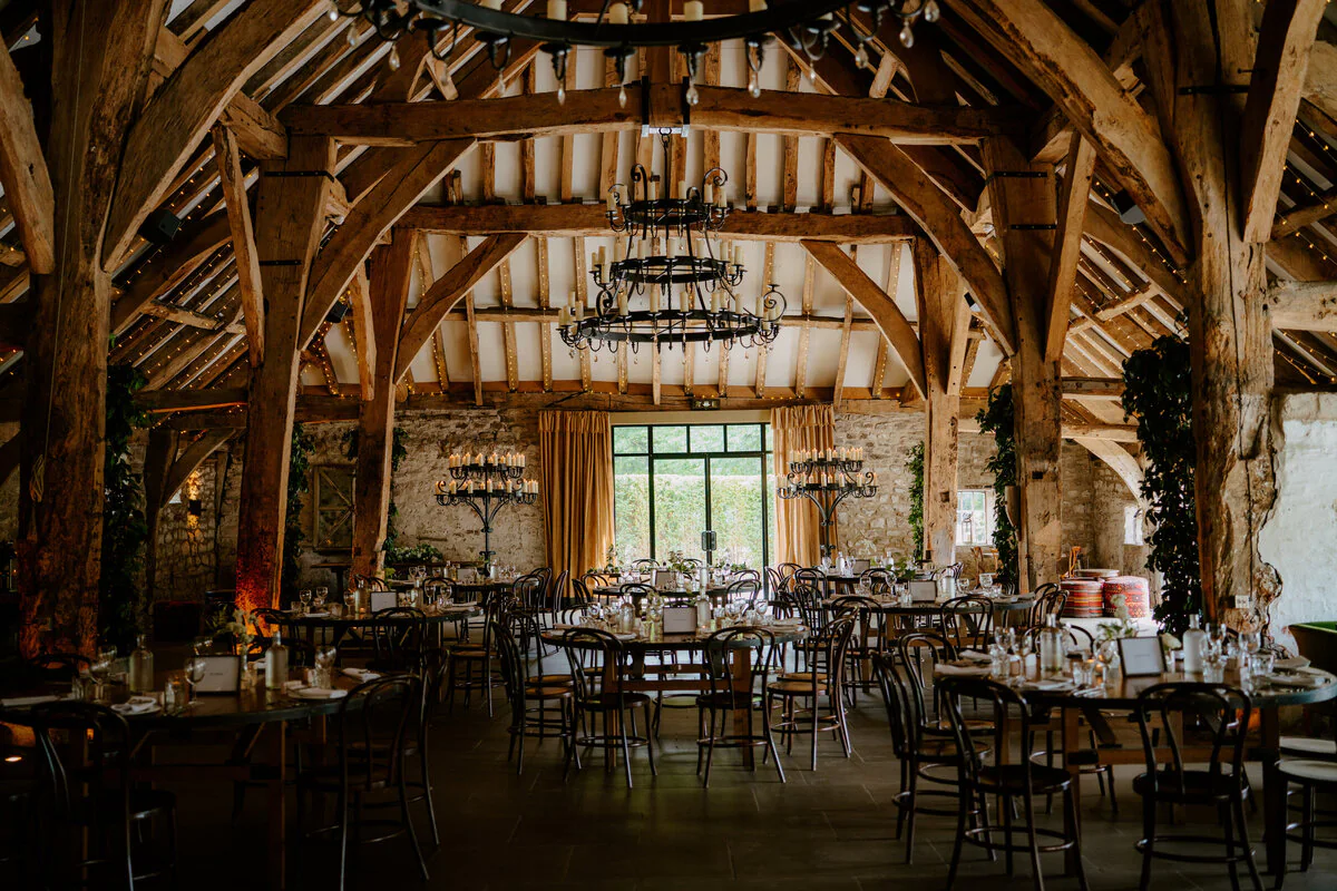 Wedding photograph captured at Bowerchalke Barn by a professional wedding photographer.