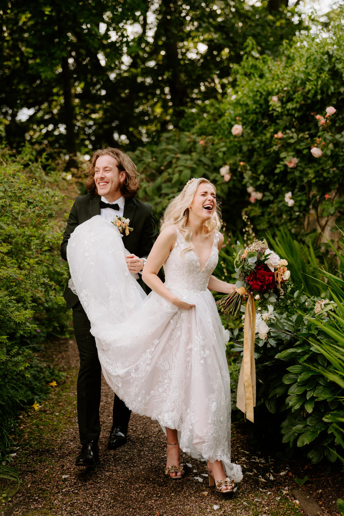 Wedding photograph captured at Sopley Mill by a professional wedding photographer.
