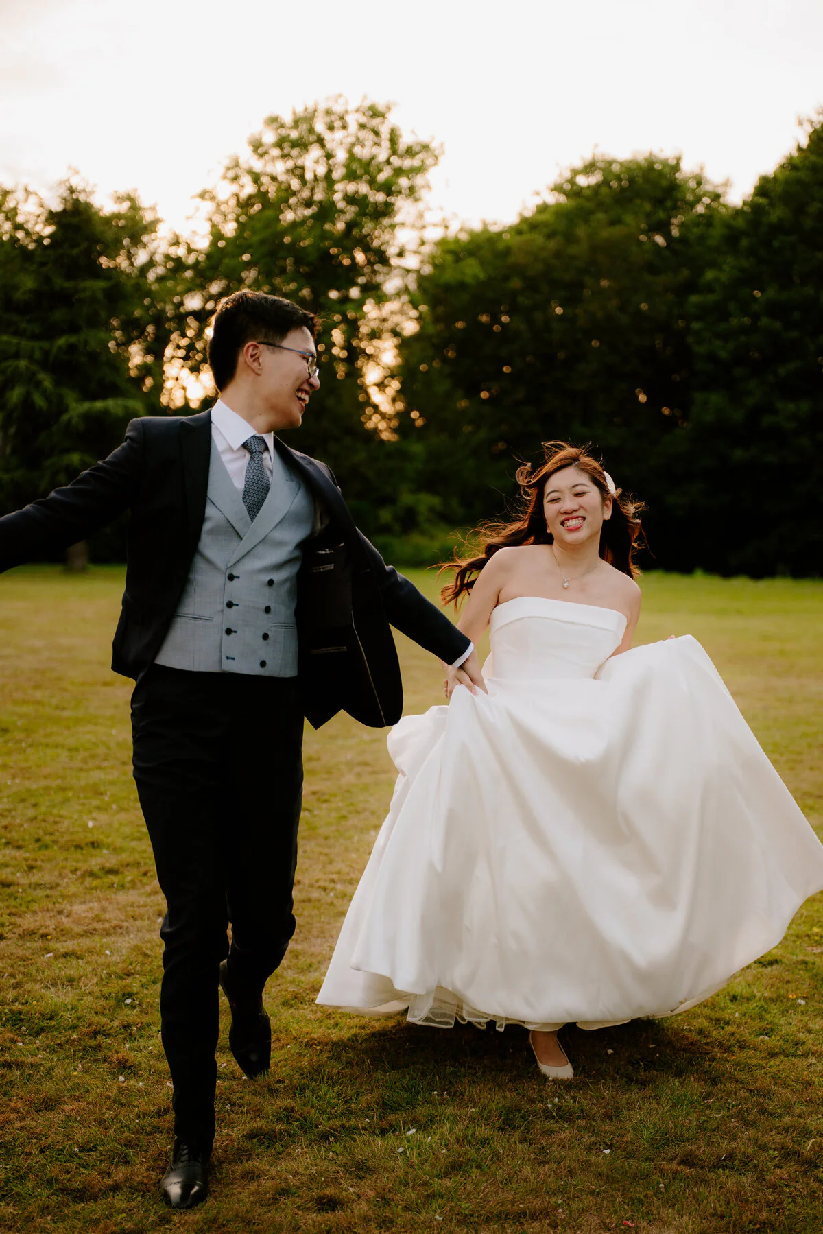 Wedding photograph captured at Clevedon Hall by a professional wedding photographer.