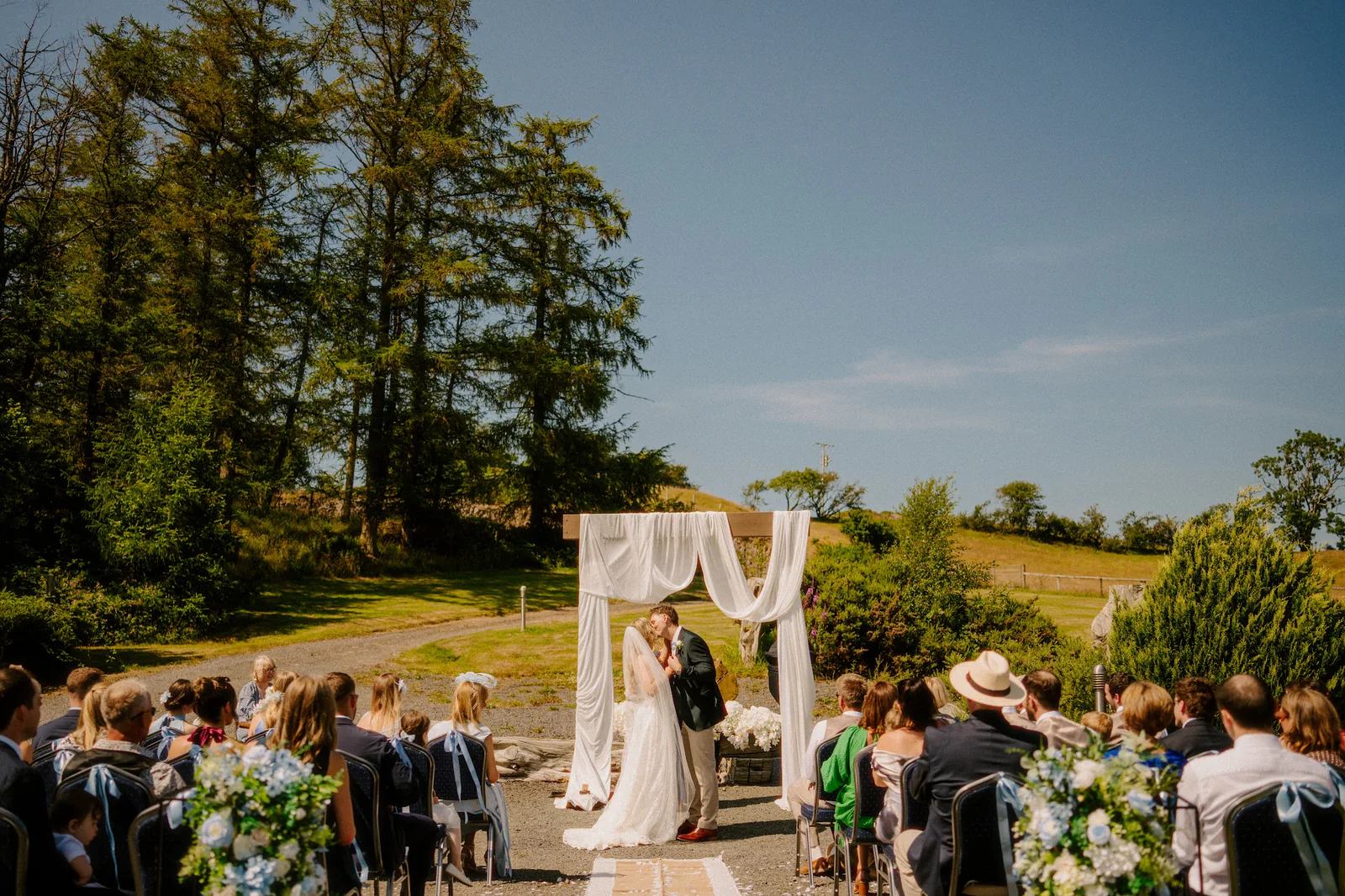 Ella Turner wedding photo & video team at Tynrhyd Retreat, Aberystwyth, Ceredigion