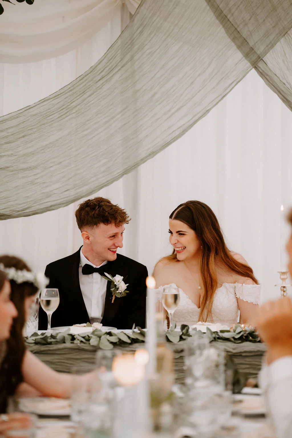 Noomi & Jamie joyful wedding ceremony celebration at Cabin Lane Church in Oswestry
