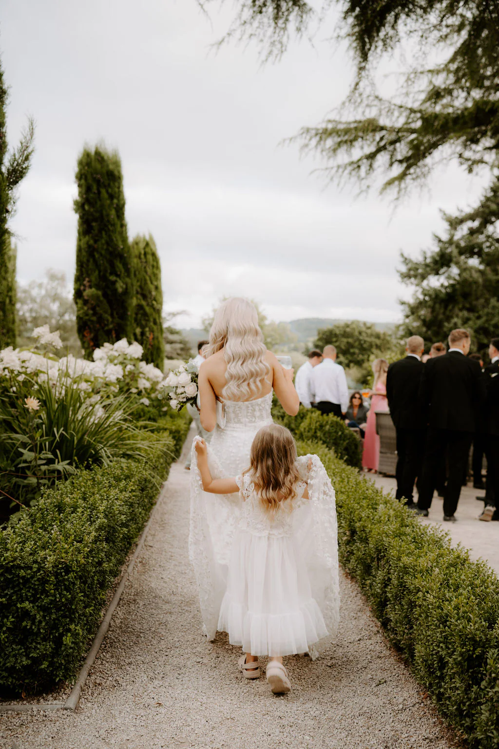 Bethany & Sean elegant bridal couple portrait at Deer Park Country House on the Somerset border