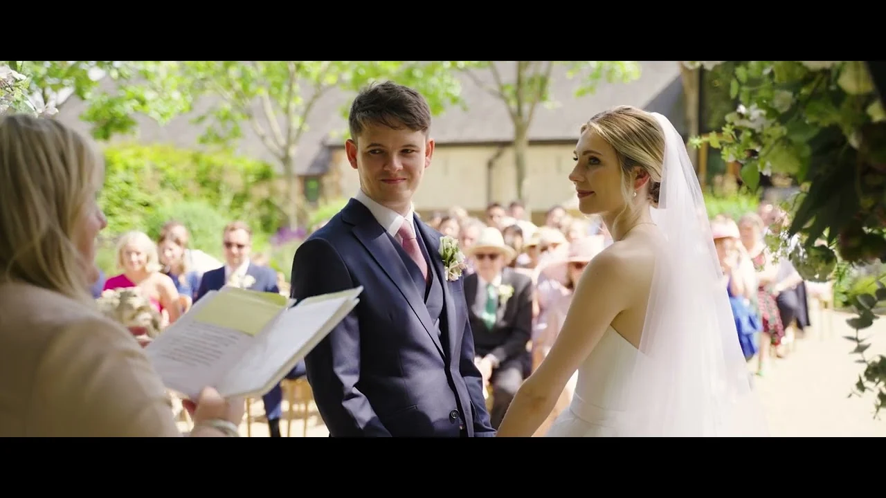Andy & Jess wedding highlight film at The Barn at Bury Court, Bentley, Surrey & Hampshire border